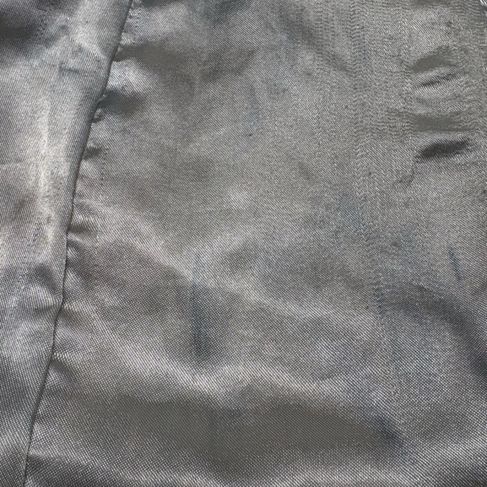 Wilsons Leather Black Trench Coat Y2K - Picture 10 of 12